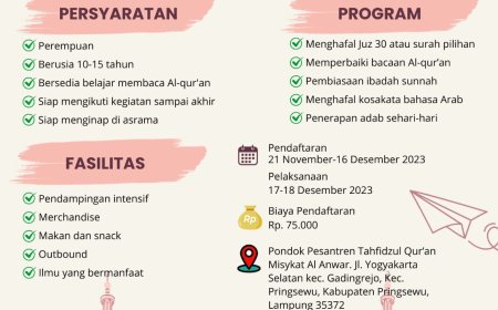 Holiday with Qur'an #3 PPTQ Misykat Al-Anwar